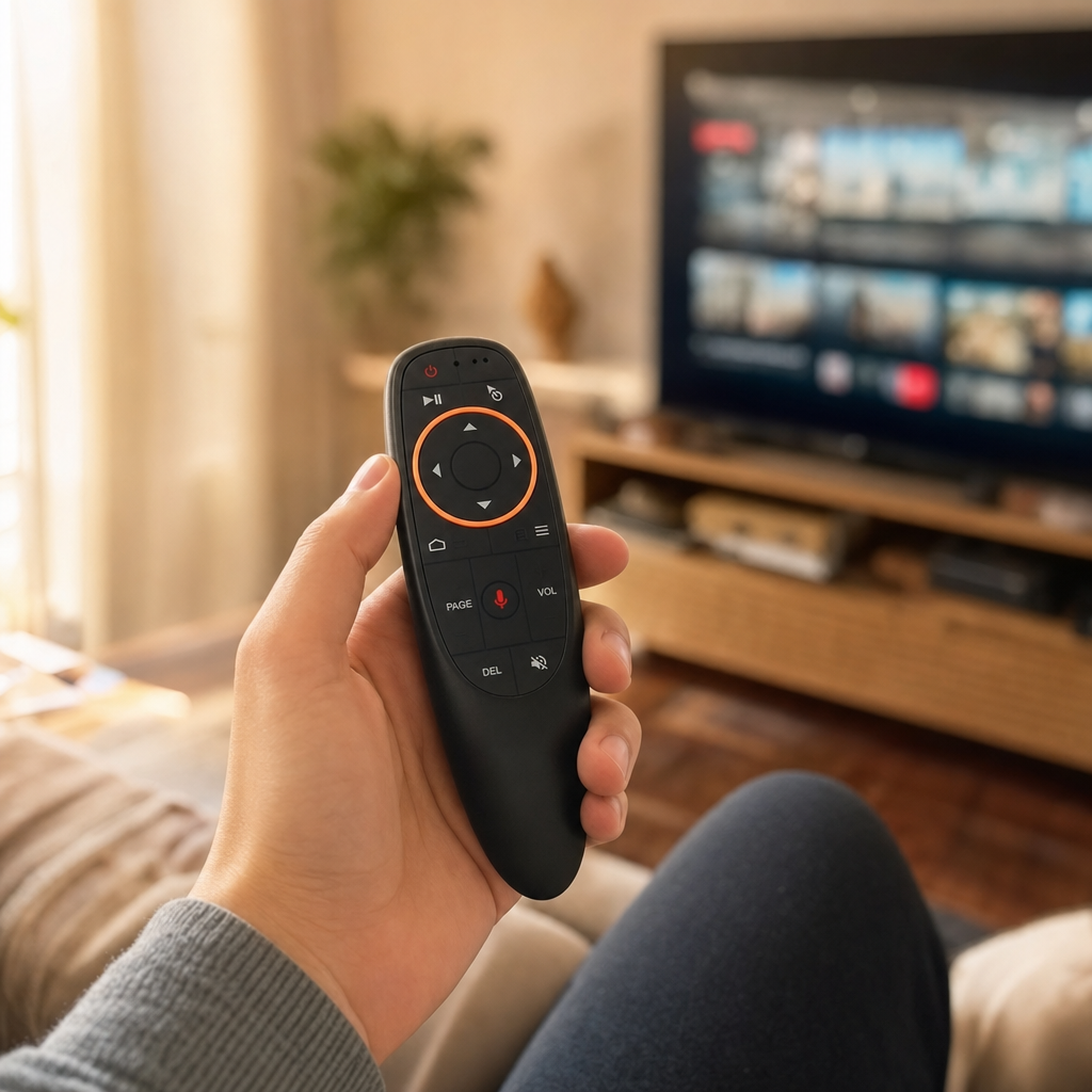 Télécommande Air Mouse Gyroscope 2.4G avec Recherche Vocale