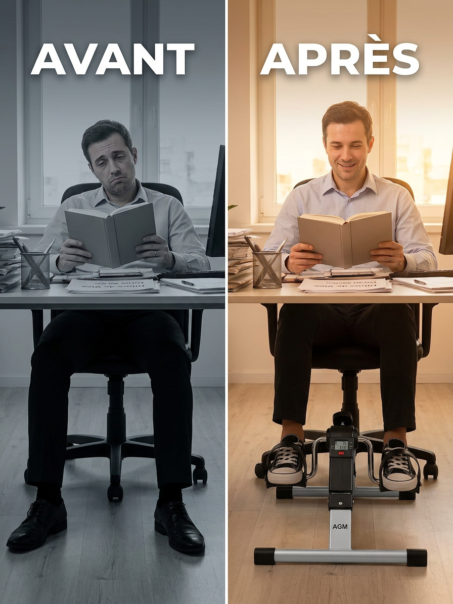 Exercices faciles depuis votre siège avec le Mini Pédalier